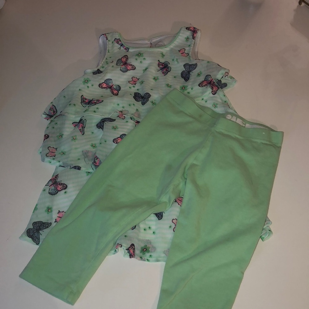 4/$35 Butterfly shirt with matching pants.